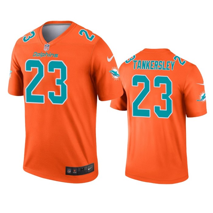 Miami Dolphins Cordrea Tankersley Orange Inverted Legend Jersey