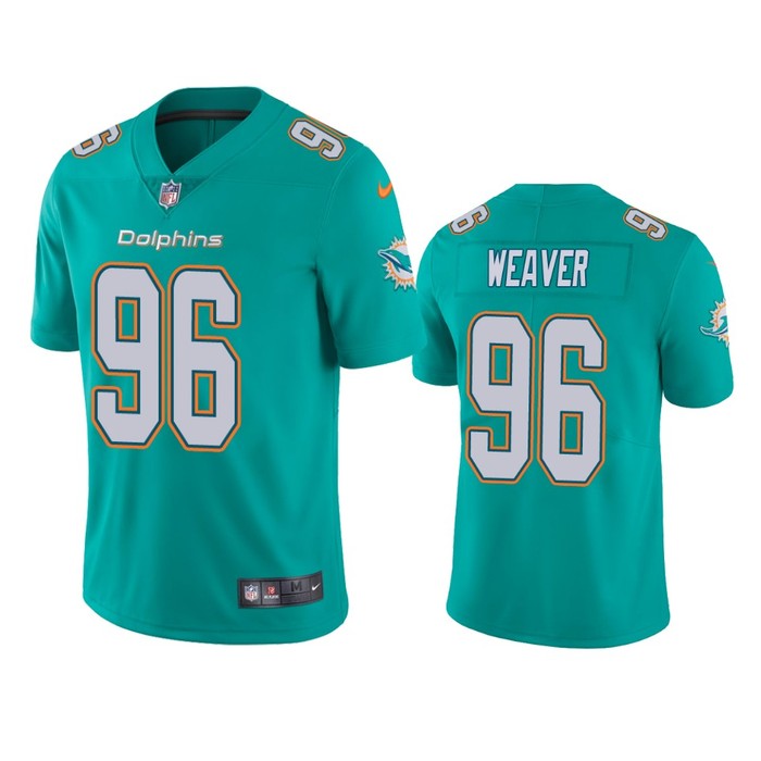 Miami Dolphins Curtis Weaver Aqua Vapor Untouchable Limited Jersey