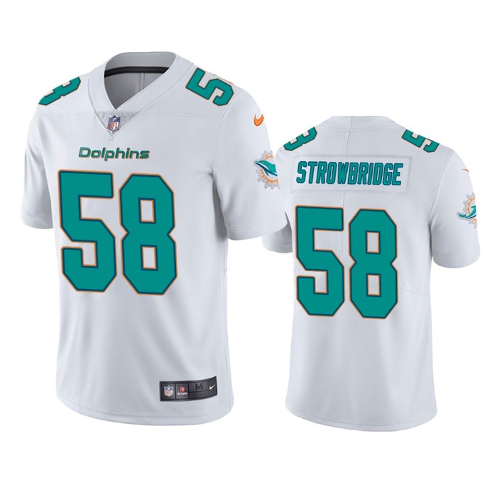 Miami Dolphins Jason Strowbridge White Vapor Untouchable Limited Jersey