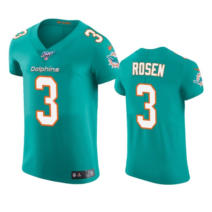 Miami Dolphins Josh Rosen Aqua 100th Season Vapor Elite Jersey