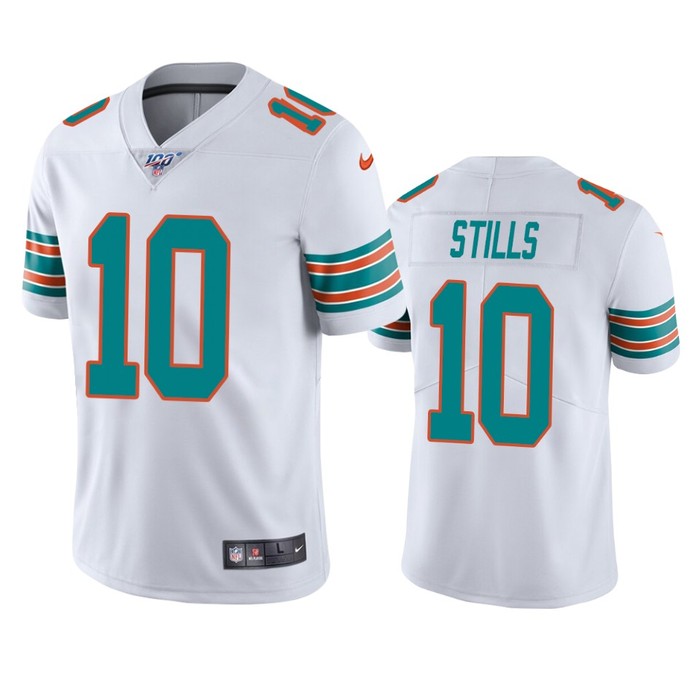 Miami Dolphins Kenny Stills White 100th Season Vapor Limited Jersey