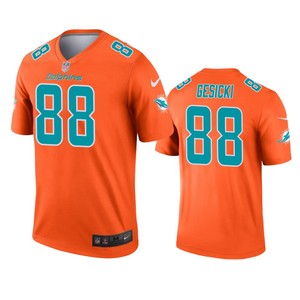 Miami Dolphins Mike Gesicki Orange Inverted Legend Jersey