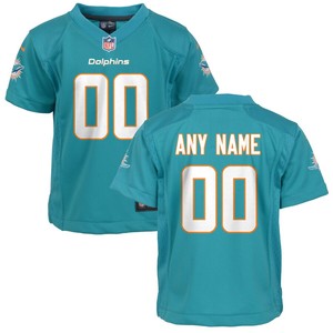 Miami Dolphins Nike Toddler 2018 Custom Game Jersey - Aqua