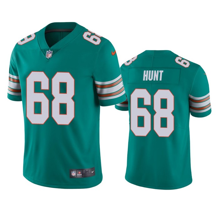 Miami Dolphins Robert Hunt Aqua 2020 Nfl Draft Alternate Vapor Limited Jersey