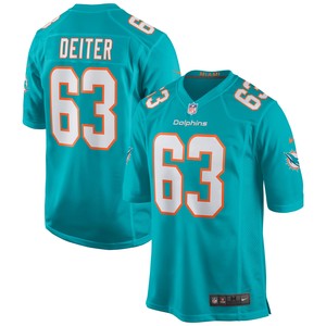 Michael Deiter Miami Dolphins Game Jersey - Aqua Nfl