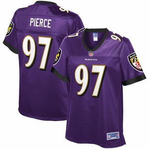 Michael Pierce Baltimore Ravens Nfl Pro Line Womens Team Color Player Jersey - Purple