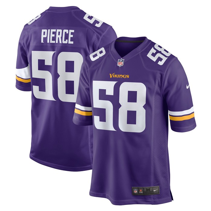 Michael Pierce Minnesota Vikings Player Game Jersey - Purple Nfl