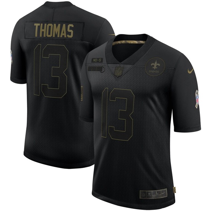 Michael Thomas New Orleans Saints 2020 Salute To Service Limited Jersey - Black