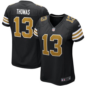 Michael Thomas New Orleans Saints Womens Alternate Game Jersey - Black Nfl