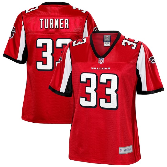 Michael Turner Atlanta Falcons Nfl Pro Line Womens Retired Player Jersey - Red - Cocomos