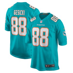 Mike Gesicki Miami Dolphins Game Player Jersey - Aqua Nfl