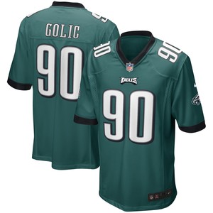 Mike Golic Philadelphia Eagles Game Retired Player Jersey - Midnight Green Nfl