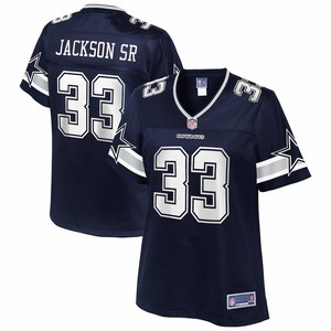 Mike Jackson Sr. Dallas Cowboys Nfl Pro Line Womens Team Player Jersey - Navy