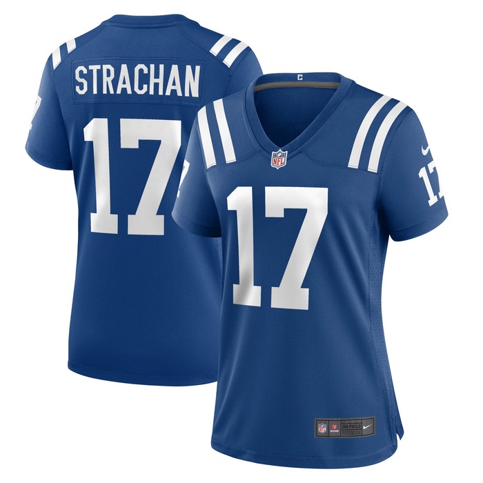 Mike Strachan Indianapolis Colts Womens Game Jersey - Royal Nfl