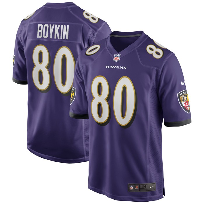 Miles Boykin Baltimore Ravens Team Game Jersey - Purple Nfl