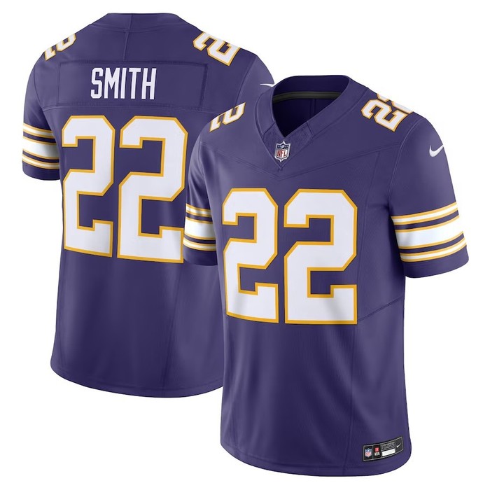 Minnesota Vikings #22 Harrison Smith Classic Vapor Fuse Limited Jersey - Purple - Cocomos