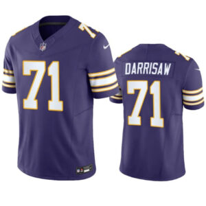 Minnesota Vikings #71 Christian Darrisaw Purple 2023 Fuse Vapor Untouchable Jersey - Cocomos