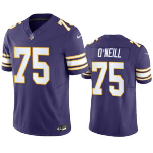 Minnesota Vikings #75 Brian O'neill Purple 2023 Fuse Vapor Untouchable Jersey - Cocomos