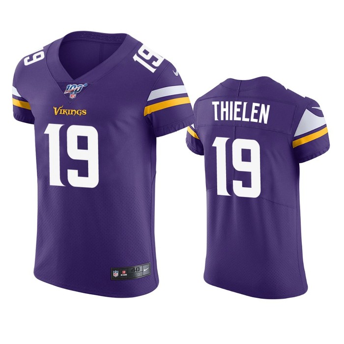 Minnesota Vikings Adam Thielen Purple 100th Season Vapor Elite Jersey