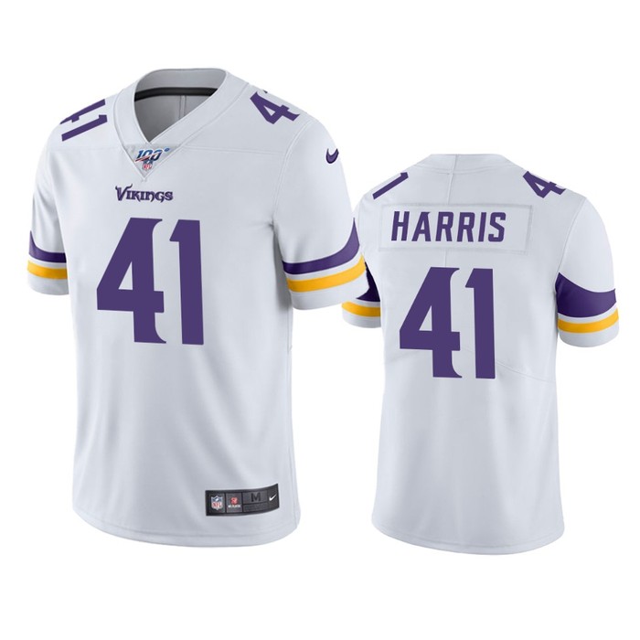 Minnesota Vikings Anthony Harris White 100th Season Vapor Limited Jersey