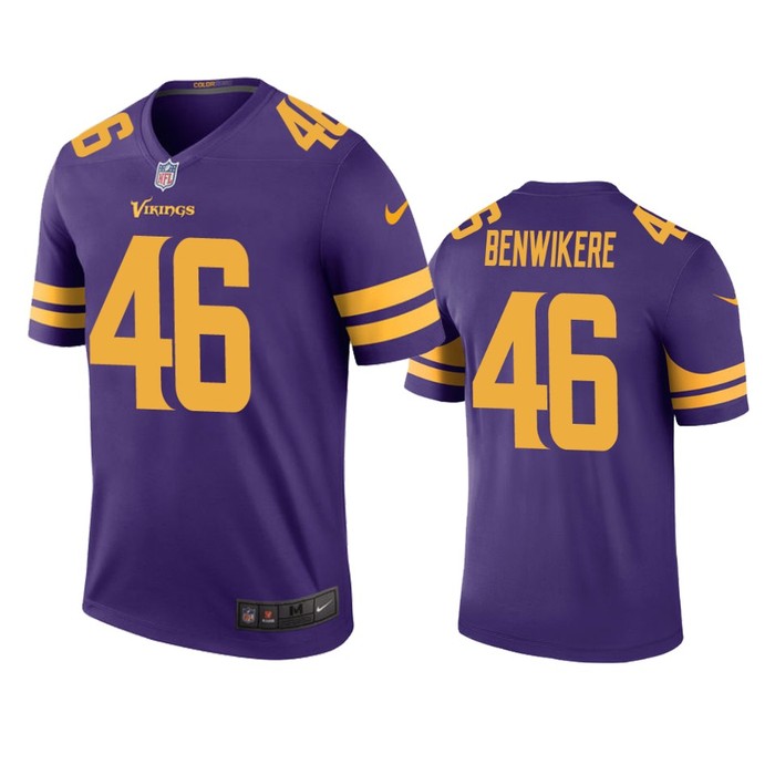 Minnesota Vikings Bene Benwikere Purple Color Rush Legend Jersey