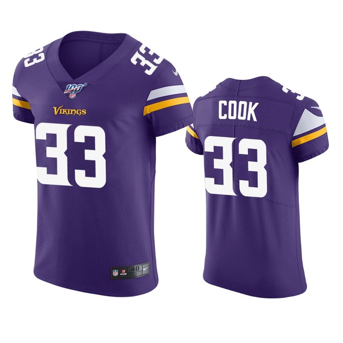 Minnesota Vikings Dalvin Cook Purple 100th Season Vapor Elite Jersey