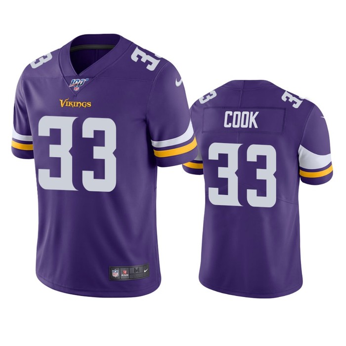 Minnesota Vikings Dalvin Cook Purple 100th Season Vapor Limited Jersey - Cocomos