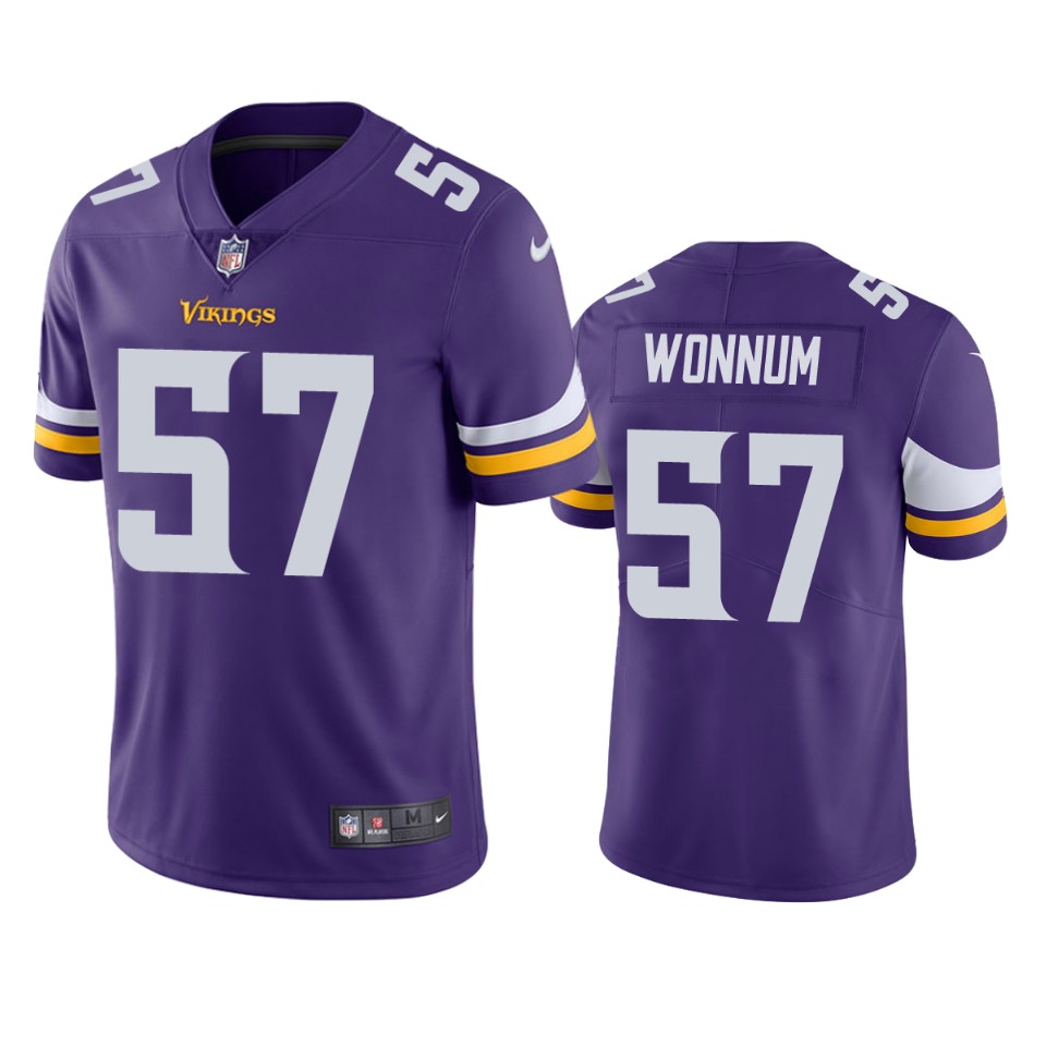 Minnesota Vikings D.j. Wonnum Purple Vapor Untouchable Limited Jersey - Cocomos