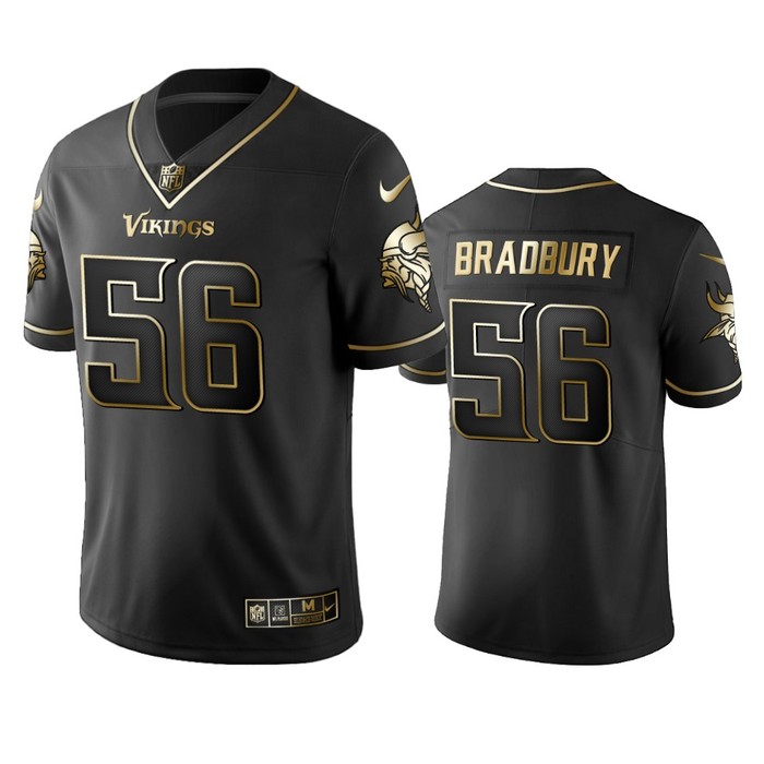 Minnesota Vikings Garrett Bradbury Black 2019 Vapor Limited Golden Edition Jersey