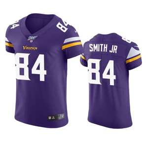 Minnesota Vikings Irv Smith Jr. Purple 100th Season Vapor Elite Jersey - Cocomos