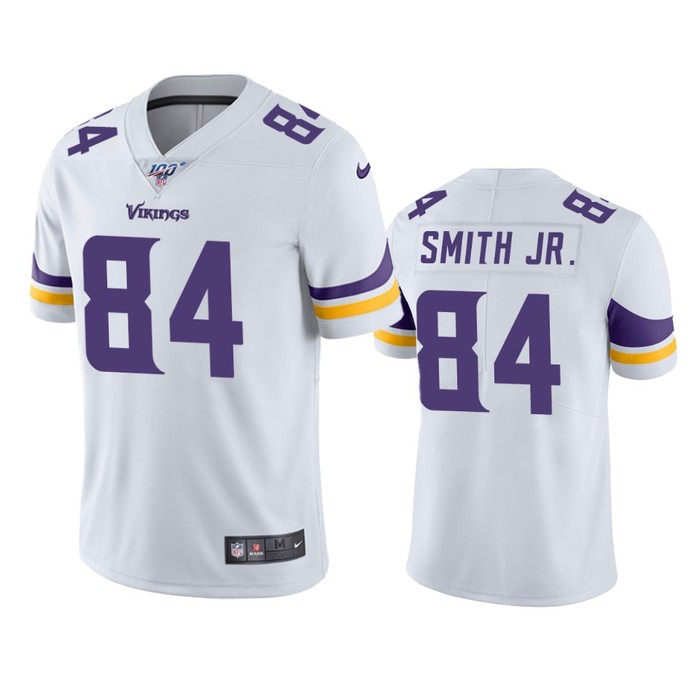 Minnesota Vikings Irv Smith Jr. White 100th Season Vapor Limited Jersey