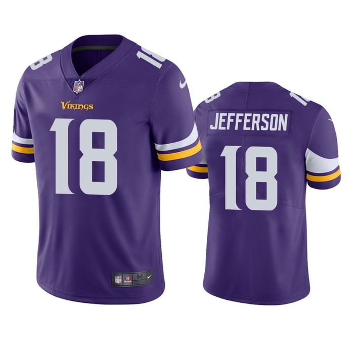 Minnesota Vikings Justin Jefferson Purple 2020 Nfl Draft Vapor Limited Jersey