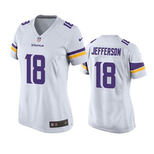 Minnesota Vikings Justin Jefferson White 2020 Nfl Draft Game Jersey