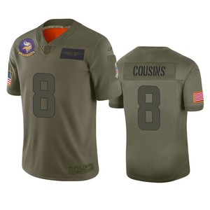 Minnesota Vikings Kirk Cousins Camo 2019 Salute To Service Limited Jersey