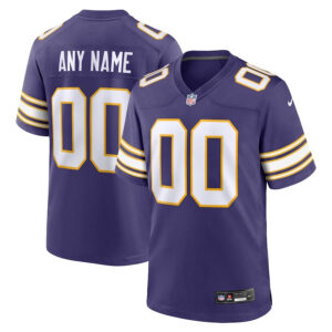 Minnesota Vikings Nike Classic Custom Game Jersey - Purple - Cocomos