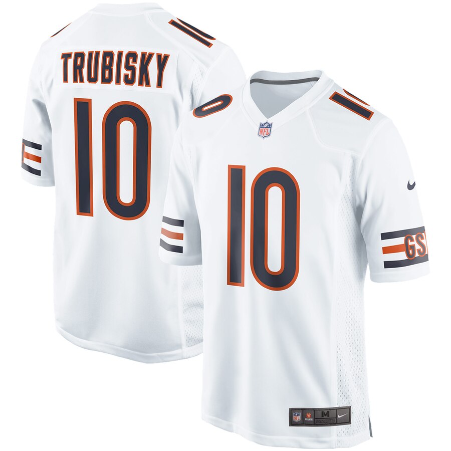 Mitchell Trubisky Chicago Bears Nike Event Game Jersey - White - Cocomos