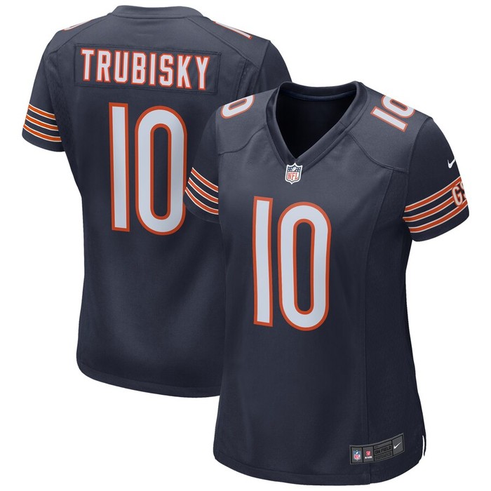 Mitchell Trubisky Chicago Bears Nike Womens Game Jersey - Navy