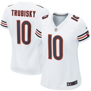 Mitchell Trubisky Chicago Bears Nike Womens Game Jersey - White - Cocomos