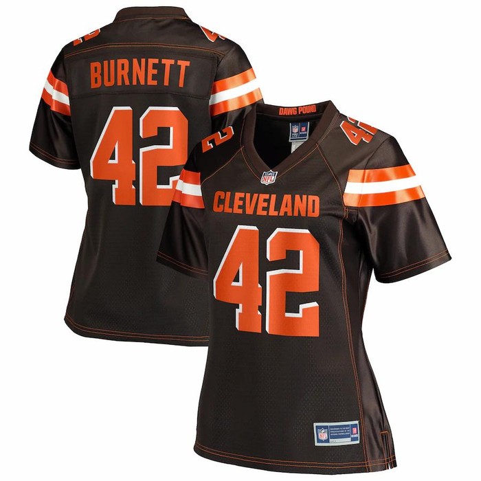 Morgan Burnett Cleveland Browns Nfl Pro Line Womens Team Player Jersey - Brown