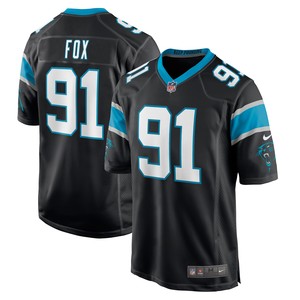 Morgan Fox Carolina Panthers Game Jersey - Black Nfl