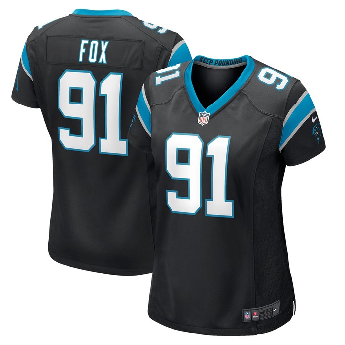 Morgan Fox Carolina Panthers Womens Game Jersey - Black Nfl