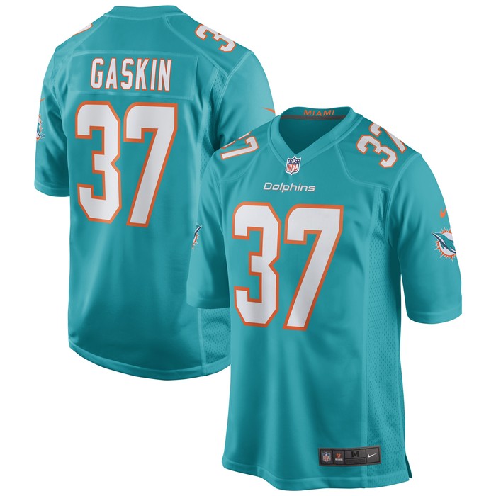 Myles Gaskin Miami Dolphins Game Jersey - Aqua Nfl