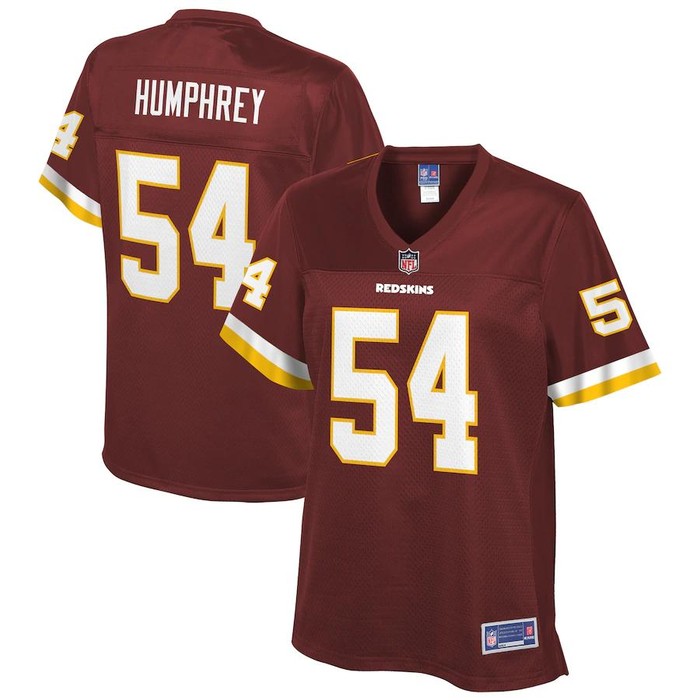 Myles Humphrey Washington Redskins Nfl Pro Line Womens Team Player Jersey - Burgundy