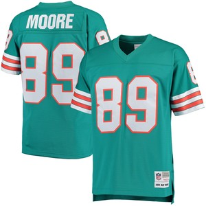 Nat Moore Miami Dolphins Mitchell & Ness 1984 Retired Player Legacy Replica Jersey - Aqua Nfl