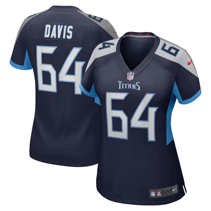 Nate Davis Tennessee Titans Womens Game Jersey - Navy Nfl