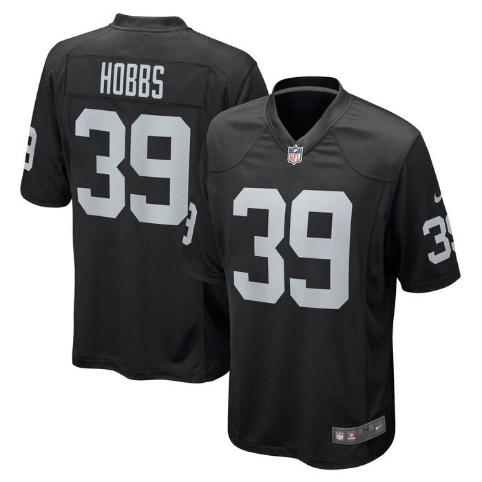 Nate Hobbs Las Vegas Raiders Game Jersey - Black Nfl