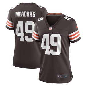 Nate Meadors Cleveland Browns Womens Game Jersey - Brown Nfl