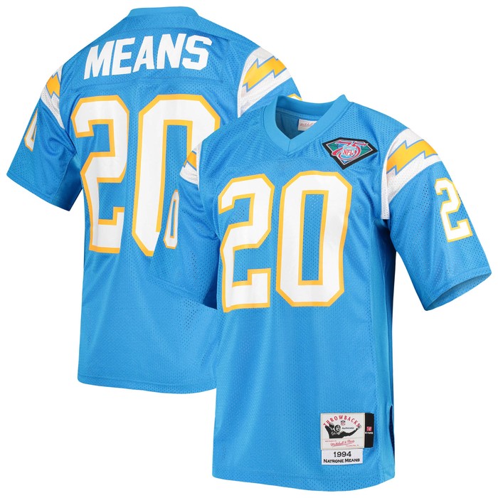 Natrone Means Los Angeles Chargers Mitchell & Ness Authentic Retired Player Jersey - Powder Blue Nfl