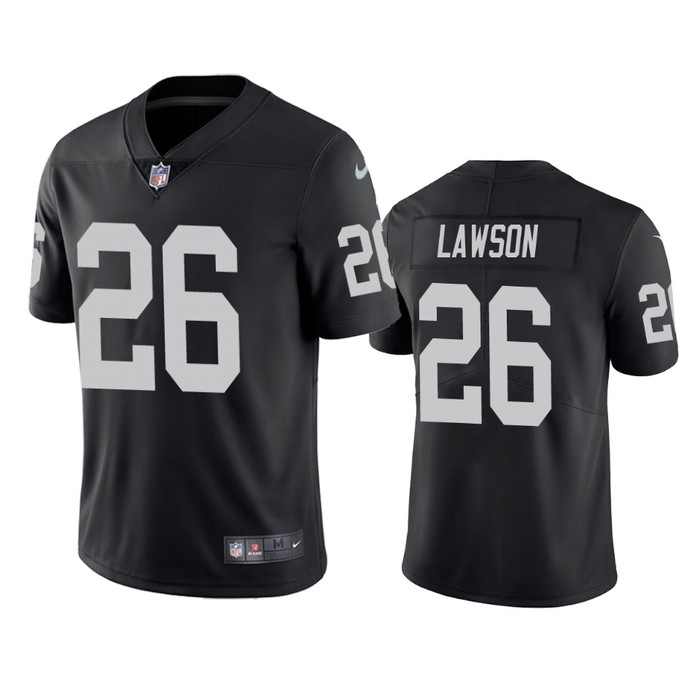 Nevin Lawson Oakland Raiders Black Vapor Limited Jersey - Cocomos