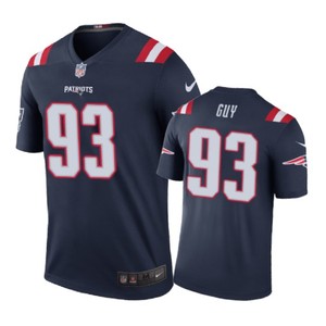 New England Patriots #93 Lawrence Guy Nike Color Rush Navy Jersey